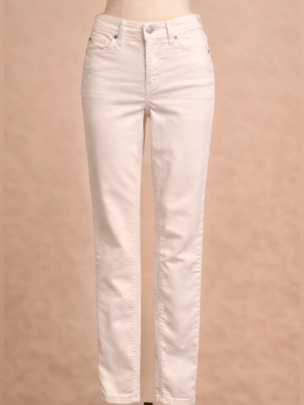 Cambio White “Parla” Vintage Edition Stretch Slim Jeans